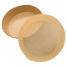 德利生活 吸油烘培紙 本色 氣炸鍋烘焙紙 烤箱烘焙紙 吸油紙, 18cm, 100張