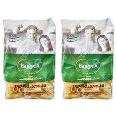 BARONIA 巴羅尼亞 橫紋水管麵, 100% 杜蘭小麥粉製作, 500g, 2包