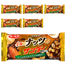 雷神 4種堅果可可味餅乾, 日本原裝進口濃郁香醇堅果巧克力風味, 21g, 6包