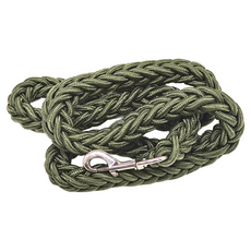 加粗八股編織防暴衝牽繩 1.15M 尼龍材質 鐵製, 顏色隨機, 1條