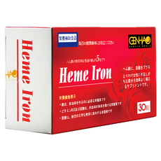 菁禾GENHAO 血紅素鐵軟膠囊 - 日本製造 女性設計 補充鐵質, 30顆, 1盒