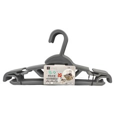 UdiLife 優的生活大師 mo 墨 多多輕省衣架 42 x 20cm 8個, 灰色, 1組