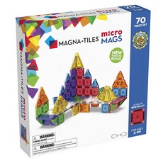 MAGNA-TILES microMAGS 磁力片70片豪華套組, 1盒, 混和顏色