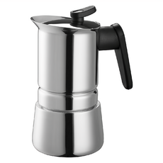 PEDRINI Steelmoka 不鏽鋼摩卡壺 4杯 銀色, 1個