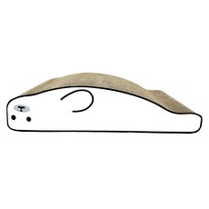 Nice u 毛樂趣 貓抓板 貓適用 瓦楞紙 彩紙, 翻肚海豹 白色, 1個