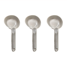 OMORY 多功能可夾舀米勺 Set 3個, 圓勺子舀米更方便, 弧形設計 握感舒適, 5 x 21cm