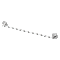 Truly House 免打孔304不鏽鋼圓頭單桿毛巾架 浴室毛巾收納好幫手 輕鬆打造整潔浴室空間, 70 x 7 x 1.2cm, 單一顏色, 1個