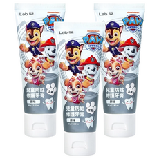 Lab52 齒妍堂 兒童含氟防蛀修護牙膏, 80g, 含氟量約為1200 ppm, 不含防腐劑、三氯沙、重金屬, 3條