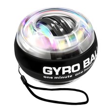 LUAZ 手腕前臂握力強化陀螺球運動器材 黑色 1個 74*57mm