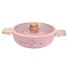 Sanrio 三麗鷗 Hello Kitty 凱蒂貓 26cm 雙耳平煎鍋, 1個