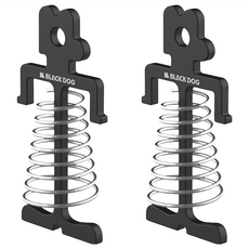 BLACK DOG 黑狗 彈簧魚骨釘套裝，鋁合金不鏽鋼材質，重量約20g, 2個, 展開 4.4 x 8.5 x 0.4cm 收納 9.6 x 18cm