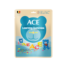ACE字母Q軟糖, 字母數字造型, 植物萃取, 綜合水果口味, 240g, 1包