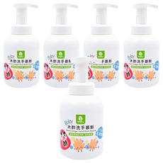 DAWOKO 木酢達人 植物萃取精油洗手慕斯 植物萃取起泡劑 溫和親膚, 340g, 5瓶