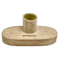 PetBest 蜜袋鼯天然原木橢圓型果凍皿, M-A073, 1個