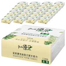 優朵 激厚雙效抽取式廚房擦手紙+使用架 台灣製造, 1入, 110包