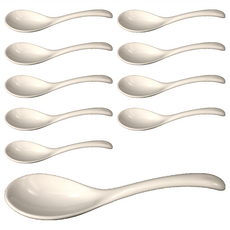 TATUNG 大同磁器 燕窩湯匙 優質磁器 簡約設計, 單色, 10支