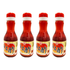 KONG YEN 工研 紅醋 200ml 傳統釀造 台灣製造 料理好幫手, 4瓶