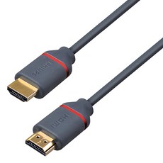 PHILIPS 飛利浦 HDMI 影音傳輸線 4K 60Hz 18Gbps 5m, SWV5653G, 1條
