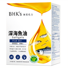 BHK's 健字號深海魚油軟膠囊, 60顆, 1.15g, 1盒