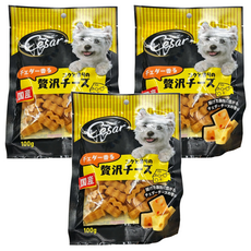 Cesar 西莎 點心系列 狗零食 日本原裝進口, 贅沢濃厚切達起司條口味, 100g, 3包