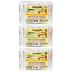 上龍 潔牙紙包牙籤(大), 可彎折45度, 纖維強韌富彈性, 超細直徑0.16cm, 台灣製造, 300支, 3盒