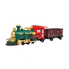 BAOLE STAR TOYS 寶樂星 仿真噴霧摩輪蒸汽火車 會噴煙/燈光音樂/說故事 5891, 綠色, 1盒