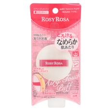 ROSY ROSA 奶霜美肌空氣感粉撲 50 x 50 x 14mm, 白色圓型, 1入
