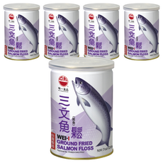 味一 三文魚鬆 罐裝外包裝 香味濃郁 成分單純, 200g, 5罐