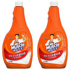 Mr Muscle 威猛先生 去霉劑 補充瓶, 99.9%除霉殺菌 強力渗透霉根, 500g, 2瓶