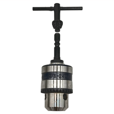 PANRICO 百利世 3分鐵夾頭組(鐵夾頭+六角軸接桿+扳手), 規格:3/8"-24UNF(1.5-10mm), 10mm以下各式直柄鑽頭適用, 台灣產, 1組