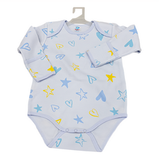 New Star 明日之星 厚純棉嬰兒包屁衣 12M 80cm 藍色 粉色 0-12月