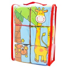 風車圖書 寶寶可愛動物布骰 6個月以上適用, 多色, 1組