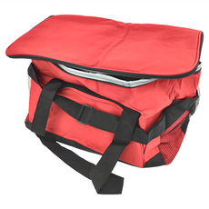 樂遊 冰溫提袋 超厚保溫層+尼龍布, 紅色 + 黑色, 1個