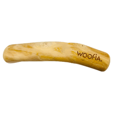WOOFIA 啃咬咖啡木 100%天然咖啡木製成 適合8~12kg狗狗, 1個, M, 木頭色