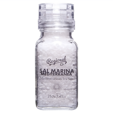 Regional Co. 地中海海鹽 具有研磨功能 可重複使用, 210g, 1瓶