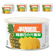 糖鳳 四分片鳳梨, 227g, 6罐