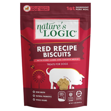 Nature's LOGIC 自然邏輯 狗餅乾，100%天然食材，含豐富消化美酶、益生菌，不含麩質, 紅肉, 14oz, 3包