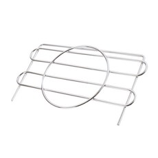 KI WISH 居家生活 鍍鉻圓圍籬 鐵架專用補強配件,適用長度 35/46/90cm, 銀色, 1個