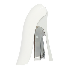 urban prefer 姿態高跟鞋省力訂書機, 雙排針大容量, 抽屜式儲針槽, 自信白, 1個