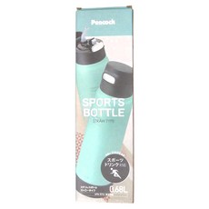 Peacock 日本孔雀 運動酷跑316不鏽鋼 一鍵彈開吸管式保冷保溫杯, 煙燻藍, 680ml, 1個