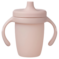 b.box 矽膠鴨嘴杯 BB0201311 莫蘭迪粉 240ml 安全矽膠材質 防漏設計, 1個