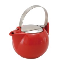 ZERO JAPAN 柿子壺S 陶瓷茶壺 - 番茄紅 450ml 日本產, 1個