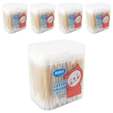 奈森克林 竹軸棉棒 200支, 5盒