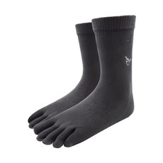 LIUKOO 煙斗 男款 健康休閒五趾襪, 彈性束口, 透氣排汗, 台灣製, 灰色, 24~26cm, 1雙