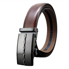 ZACHARY 全牛皮時尚自動皮帶