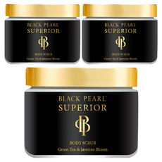 SEA OF SPA 黑珍珠身體去角質霜, 350ml, 3罐