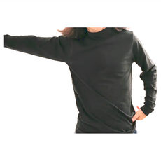 GIAT 吉亞特 兒童款 捍溫吸濕發熱衣 立領款 台灣製, 120, 墨黑