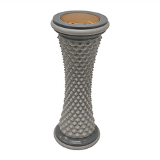 QiMart 腳底按摩立體凸點滾輪棒, 小腿/前腳掌按摩, B款 灰色, 1個