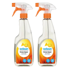 sodasan 蘇達桑 廚房清潔劑, 有效去除油脂污垢 無化學殘留, 500ml, 2瓶
