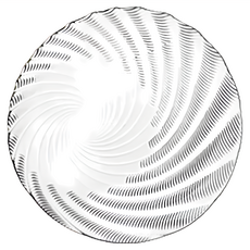 FOREVER 日式玻璃盤 16cm 描金邊鳳尾款 餐盤, 1個